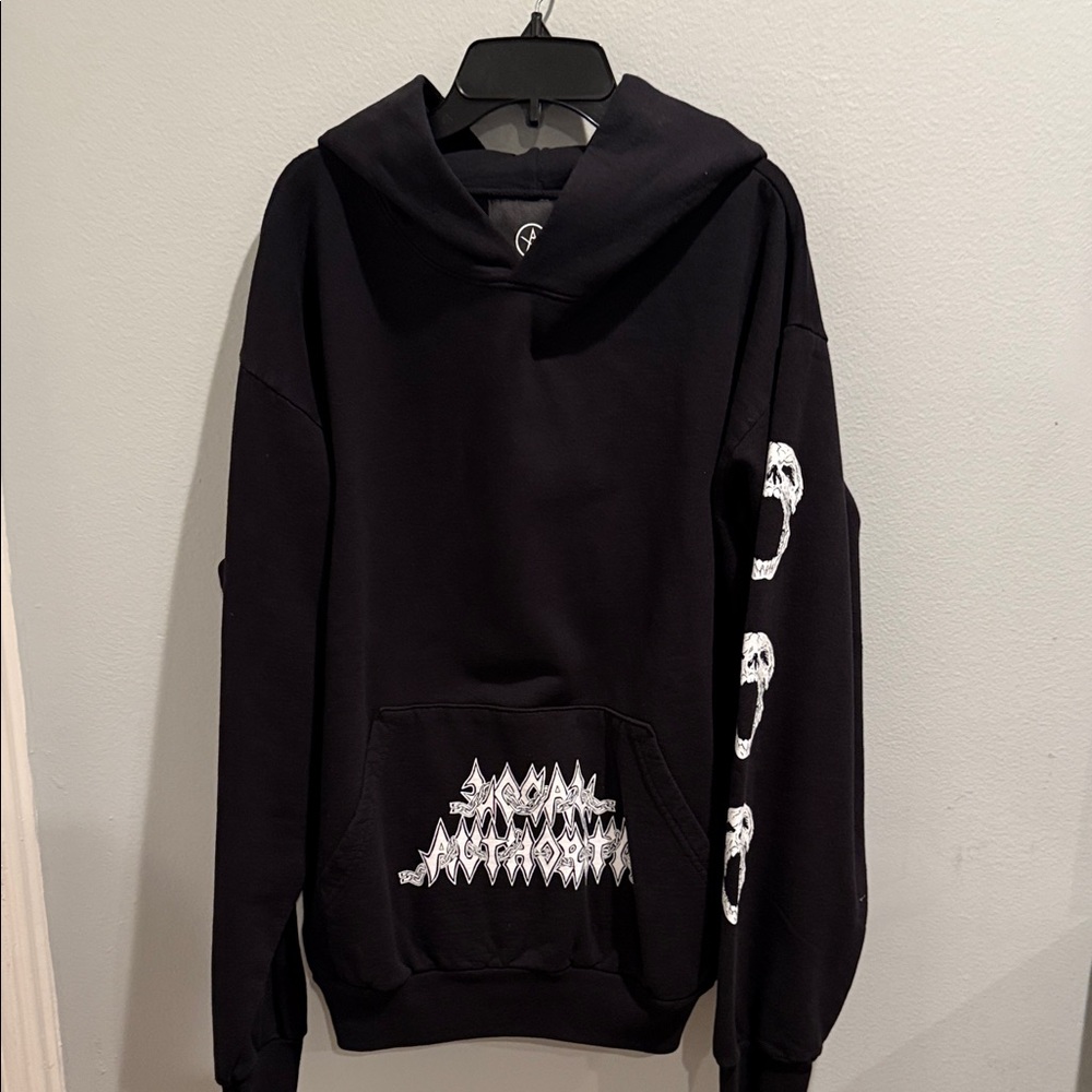 Men's Black Graphic Hoodie